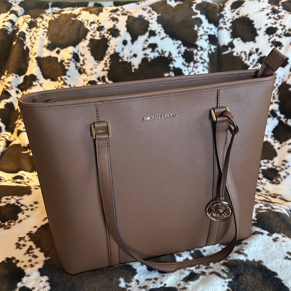 Michael Kors Sady Tan Leather Tote